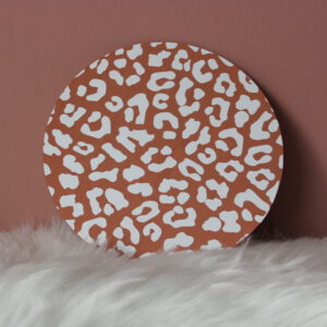 Muurcirkel leopard print