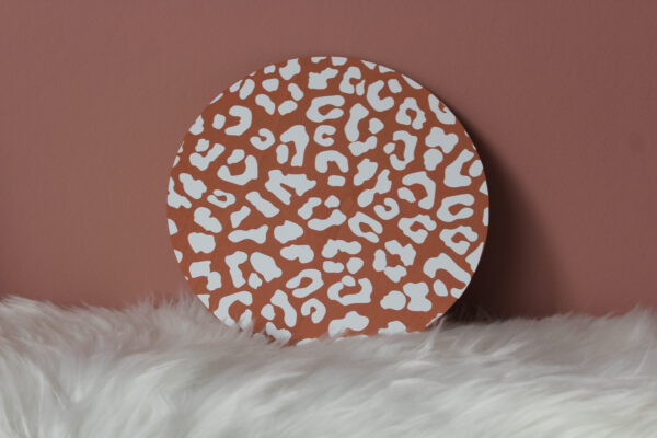 Muurcirkel leopard print