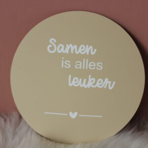Muurcirkel samen is alles leuker