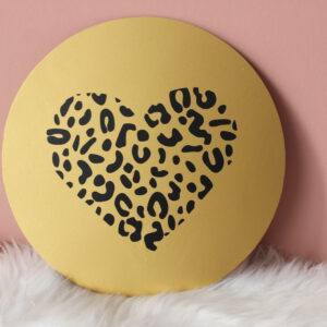 Muurcirkel leopard hart