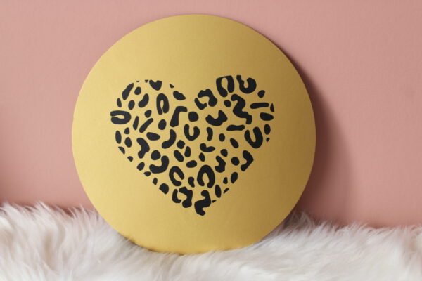 Muurcirkel leopard hart