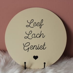 Muurcirkel leef lach geniet