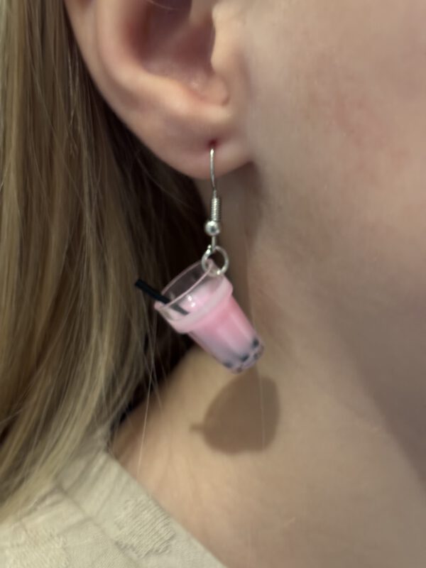 Bubbeltea oorbellen roze - Image 8