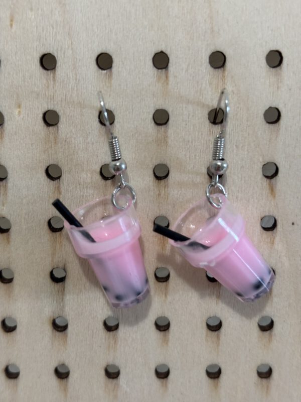 Bubbeltea oorbellen roze - Image 5