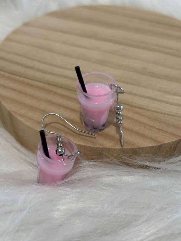 Bubbeltea oorbellen roze - Image 4
